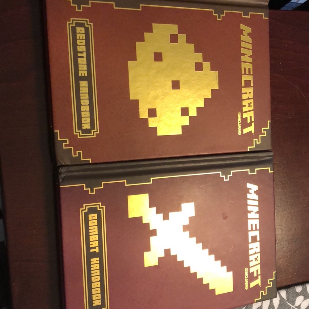 Minecraft Redstone handbook and Comback handbook! PACK OF 2!!